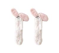 Dasbsug Calcetines de felpa para mujer, coloridos dibujos animados, orejas de perro, cálidos, mullidos, suaves, para invierno, para interiores, calcetines peludos para dormir, b, Talla única