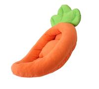 Dasbsug Cama para mascotas con cojín desmontable, mango suave, hermoso sofá de dibujos animados de zanahoria, sofá desmontable para mascotas