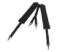 Dasbsug Cinturón para exteriores, correa para el pecho, ajustable, acolchada, doble correa de hombro, tela Oxford, cinturón de pecho para exteriores, accesorios, Negro, belt