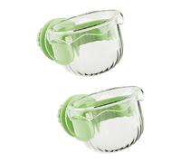 Dasbsug Comederos de loros duraderos que sujetan fácilmente el accesorio y los bordes a prueba de derrames para una alimentación a prueba de desorden fácil de montar comederos de loros