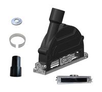 Dasbsug Cubierta de fijación de colector para amoladora de ángulos de 100 a 135 mm con carcasa completa, protector de amoladora angular de corte de piedra de hormigón