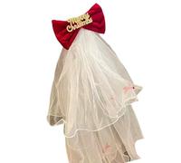 Dasbsug Delicado lazo velo adorno para el pelo para damas de honor, fiesta de graduación, accesorio para el cabello que añade un toque de dulzura a tu aspecto, fiesta de compromiso