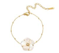 Dasbsug Elegantes perlas florales que ofrecen estilos elegantes y versatilidad, complementan cualquier atuendo, desde perlas de flores casuales hasta formales, talla única, como se describe