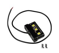 Dasbsug Lámpara de matrícula a prueba de golpes, iluminación LED brillante, carcasa impermeable, fácil configuración general para motocicleta, vehículo eléctrico, lámpara de matrícula de motocicleta