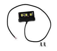 Dasbsug Lámpara de matrícula a prueba de golpes, iluminación LED brillante, carcasa impermeable, fácil configuración general para motocicleta, vehículo eléctrico, lámpara de matrícula de motocicleta