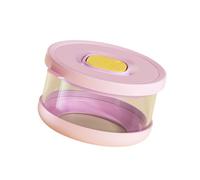 Dasbsug Lonchera de vidrio con tapa a prueba de fugas, apta para microondas y congelador, ideal para sopas, salsas, aperitivos, a prueba de fugas, caja Bentos para