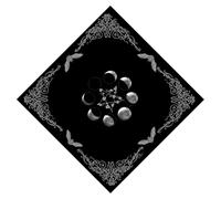 Dasbsug Mantel de astrología con diseño de estrella de fase lunar, mantel cuadrado de adivinaciones, tarjeta de brujería, cubierta de adivinaciones duraderas, decoración de pared