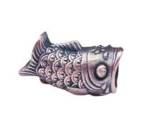 Dasbsug Peces de latón con cuentas de paracaídas, paraguas, cuerda de cuerda, herramienta al aire libre, colgantes decorativos para entusiastas del camping, compactos colgantes al aire libre, talla