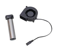 Dasbsug Ventilador de aire para barbacoa, 12 V, 3700 rpm, 75 x 75 x 30 mm, centrífugo para acampar al aire libre, arranque rápido de carbón, picnic, cocina, soplador pequeño