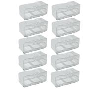 Dascast Car Display Case, -Display Case | 1/64 Expositor Box Escala | Vehículo de Juguete apilable - de 10 con Tapa Antipolvo Transparente para Matchbox, Modelo y Dascast Car