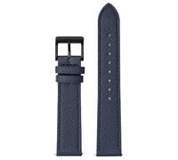 DASEB Correa de reloj de 18 mm, 20 mm, 22 mm, correa de reloj universal de cabeza plana, patrón de palma, primera capa de piel de vaca, correa de reloj de liberación rápida, hebilla cuadrada ligera es