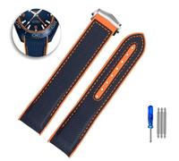 DASEB Correa de reloj de nailon para Omega Seahorse 215,32 OCEAN Universe Super 600 America Cup, edición limitada, correa de reloj impermeable de lona de 22mm y 20mm(D,22mm)