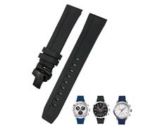 DASEB Correa de silicona de goma para reloj Tissot Le Locle T006 T114 PRC200, pulsera resistente al agua con hebilla de mariposa, 20mm, 19mm, 21mm y 22mm(Black Black,20mm)