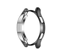 DASEB Funda protectora de pantalla para Samsung Galaxy Watch4 40 44mm/Classic 42 46mm Cubierta protectora completa TPU transparente Bumper Shell (Color : Svart, Tamaño: Watch 4 40mm)