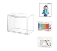 Dasellfa Vitrinas para Colecciones, Plexiglass Vitrina Expositora,Expositor Metacrilato,Vitrina Coleccionista Acrílico Transparente, con Puerta,Figuras de AccióN,Juguetes,Miniaturas (36*23*27)