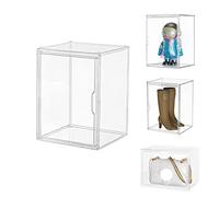 Dasellfa Vitrinas para Colecciones, Plexiglass Vitrina Expositora,Expositor Metacrilato,Vitrina Coleccionista Acrílico Transparente, con Puerta,Figuras de AccióN,Juguetes,Miniaturas (36*27*27cm)