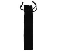 Dasertoe 50 unidades de terciopelo negro bolsa de lápiz titular único estuche, Negro