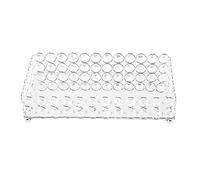 Dasertoe Bandeja de cosméticos rectangular de cristal Joyero Organizador de joyas Bandeja decorativa Espejo Perfume Cuidado de la piel Organizador (Plata)