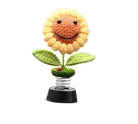 Dasertoe Decoraciones de Borde de Coche Girasol, Flores de Punto de Borde para Accesorios de Adorno de Coche de las Mujeres