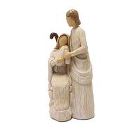 Dasertoe Estatuas de la Sagrada Familia Jesús Católica Figura Religiosa DeCor para Crecha de Navidad