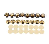 Dasertoe Juego de 8 pinchos chapados en , soportes para CD, audio, subwoofer, amplificador, tocadiscos, pies de aislamiento