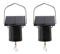 Dasertoe Motor de visualización solar giratorio pequeño motor solar viento motor multiusos gancho giratorio 2 piezas