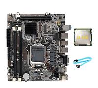 Dasertoe Placa base H55 LGA1156 compatible con I3 530 I5 760 Series CPU DDR3 placa base + I3 540 CPU + cable