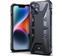 DASFOND Funda para iPhone 14/13，[2 en 1] [Prueba anticaída de 12 pies] Funda de protección Resistente, súper Militar, a Prueba de Golpes, Ligera, Protectora Compatible con iPhone 14/13 6.1'', Negro