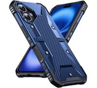 DASFOND Funda para iPhone 16，[2 en 1] [Prueba anticaída de 12 pies] Funda de protección Resistente, súper Militar, a Prueba de Golpes, Ligera, Protectora Compatible con iPhone 16 6.1'', Rojo