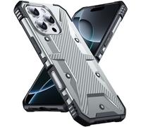 DASFOND Funda para iPhone 16 Pro，[2 en 1] [Prueba anticaída de 12 pies] Funda de protección Resistente, súper Militar, a Prueba de Golpes, Ligera, Protectora Compatible con iPhone 16 Pro 6.1'', Rojo