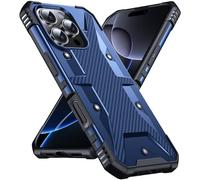 DASFOND Funda para iPhone 16 Pro，[2 en 1] [Prueba anticaída de 12 pies] Funda de protección Resistente, súper Militar, a Prueba de Golpes, Ligera, Protectora Compatible con iPhone 16 Pro, Azul
