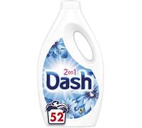 Dash 2 en 1 detergente líquido, 52 lavados (2,6 L), con aire frescura excepcional, limpieza profunda, fabricada en Francia