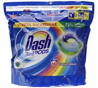 Dash All in 1 Pods Detergente para lavadora en cápsulas Salva Color Maxi Formato 2 x 66, 132 lavados