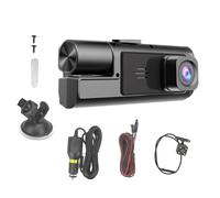 Dash Cam | Car On-Dash Mounted Cameras,1080P Video Recorder System with Smart Auto Monitor Accessories 3 Channel for Driver Dashboard Vehicle Driving Parking, Trip Ride VideoDash Cam - Car On-Dash Mou