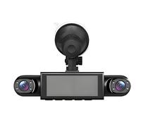 Dash CAM, Car Video Recorder, 4-Channel Drive Camera, 1080p Front and 720p Side Rear Recording, Motion Detection with G-Sensor, Parking or Travel Security Use, 3.16 Inches, Black