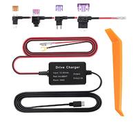 Dash CAM Hardwire Kit, 12-30V Alta Seguridad 24h Vigilancia, Apto para Dash CAM Mirror CAM Navegador GPS y Detector de Radar (Tipo C)
