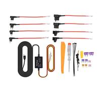 Dash Cam Hardwire Kit, 12V-28V a 5V Car Dash Camera Charger Cable de Alimentación, Adaptador USB Protección contra Sobrecalentamiento para Mirror Cam Navegador GPS Detector de (TIPO C)