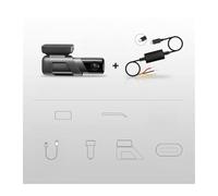 Dash CAM M500 1944P 170FOV Coche DVR GPS Incorporado ADAS 24H Monitor de estacionamiento cámara grabadora eMMC Almacenamiento Incorporado(Nd UP03 Kit,Built-in 128GB Card)