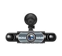 Dash Cam para coche, grabadora de vídeo 4 delantera y trasera | Monitor Full HD 1080P con tarjeta 32G para imagen de marcha atrás para punto ciego visión nocturna antirrobo y copia de seguridad