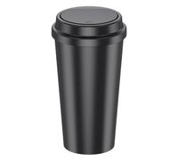 Dash Can Para El Coche, Bandeja De Residuos Con Tapa Para Soporte De Taza | Basura De Plástico De La Basura Del Coche Impermeable De La Basura Del Coche Con La Bolsa De Basura Impermeable Para El