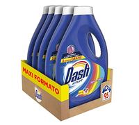 Dash Detergente líquido para lavadora, 95 lavados (5 x 19), específico para prendas de color, formato maxi, limpieza profunda para todas las prendas
