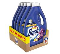 Dash Detergente líquido para lavadora, 95 lavados, aroma lavanda, formato maxi, limpieza profunda, paquete de 5 x 19 lavados