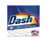 Dash Detergente para lavadora en polvo, 86 lavados, tecnología antiresiduos, elimina manchas, eficaz incluso en frío y en ciclos cortos