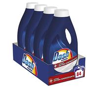 Dash Detergente para lavadora líquido, 84 lavados (4 x 21), acción extrahigienizante, limpieza profunda contra la suciedad y las bacterias
