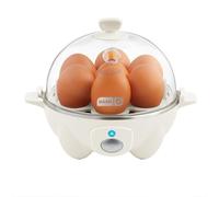 DASH - Olla de huevo rápida, con capacidad para 7 huevos, para huevos duros, huevos escalfados, huevos revueltos u tortillas con función de apagado automático, color crema