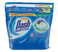 Dash PODS 3 en 1 Classic Pods para la colada 66 lavados, limpio, antimanchas, brillo