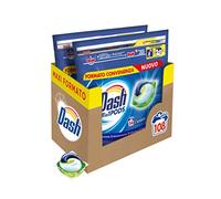 Dash Pods All in 1 - Detergente para lavadora en cápsulas, 108 lavados (2 x 54), clásico, elimina manchas, brillo para todas las prendas, eficaz incluso a baja temperatura