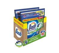 Dash Pods All in 1 - Detergente para lavadora en cápsulas, 98 lavados (2 x 49), tecnología antiolor, tamaño maxi