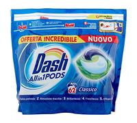 Dash Pods Allin1 Regular Pods para colada, limpieza incluso a bajas temperaturas 20 °C y perfume duradero - 1630 g