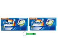 Dash Pods Classico - Detergente en cápsulas (2 unidades, 31 lavados, limpieza impecable contra las manchas, incluye llavero Beni Culinari gratuito)